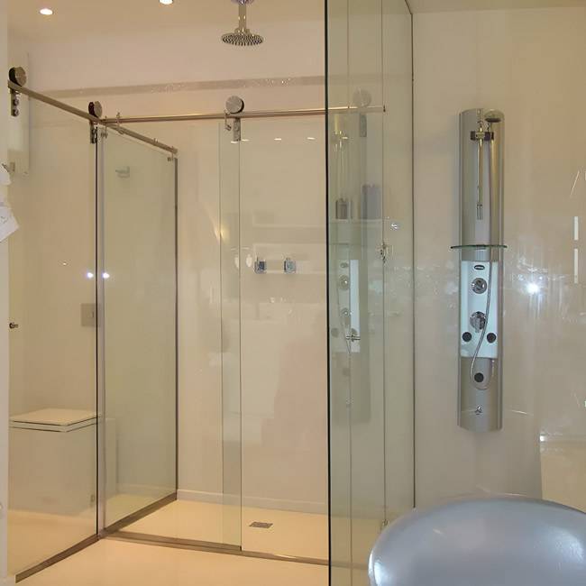 Box de Vidro para Banheiro Modelo Max 3 Box De Banheiro Modelo Max Inox Polido Cromado