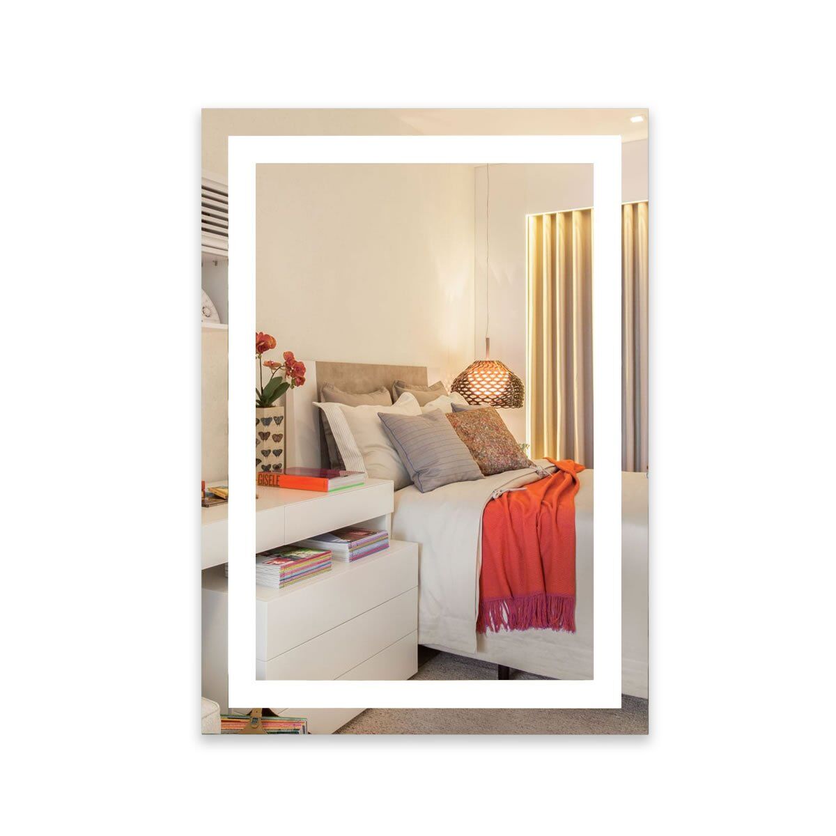 Espelho com LED Iluminado Decor 44W/m IRC+97 1 Espelho Com Led Iluminado Frente