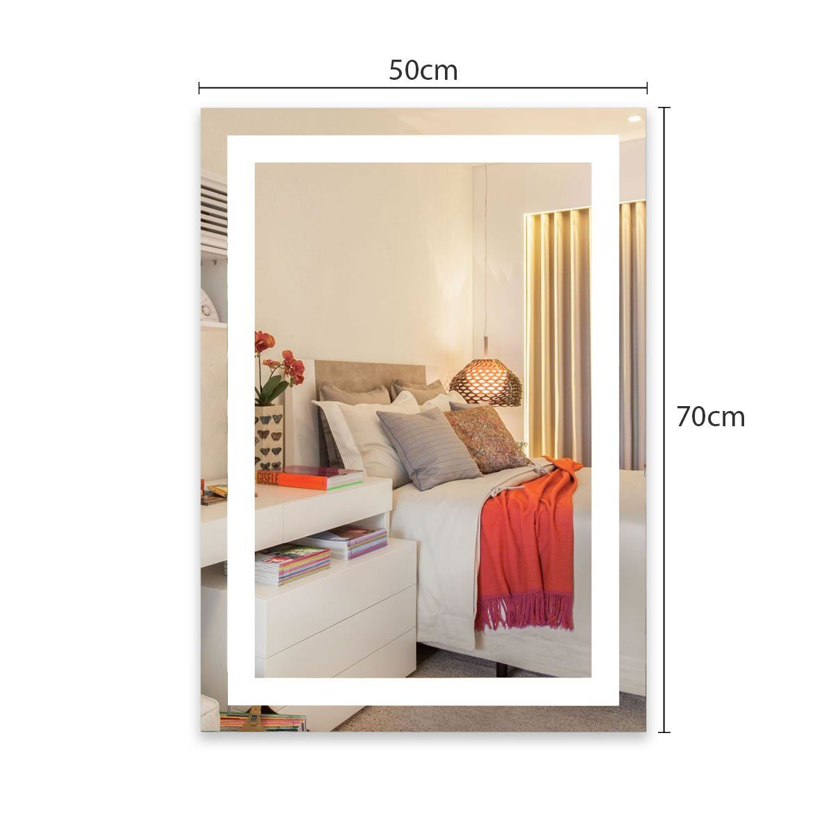 Espelho com LED Iluminado Decor 44W/m IRC+97 4 Espelho Com Led Iluminado Medidas