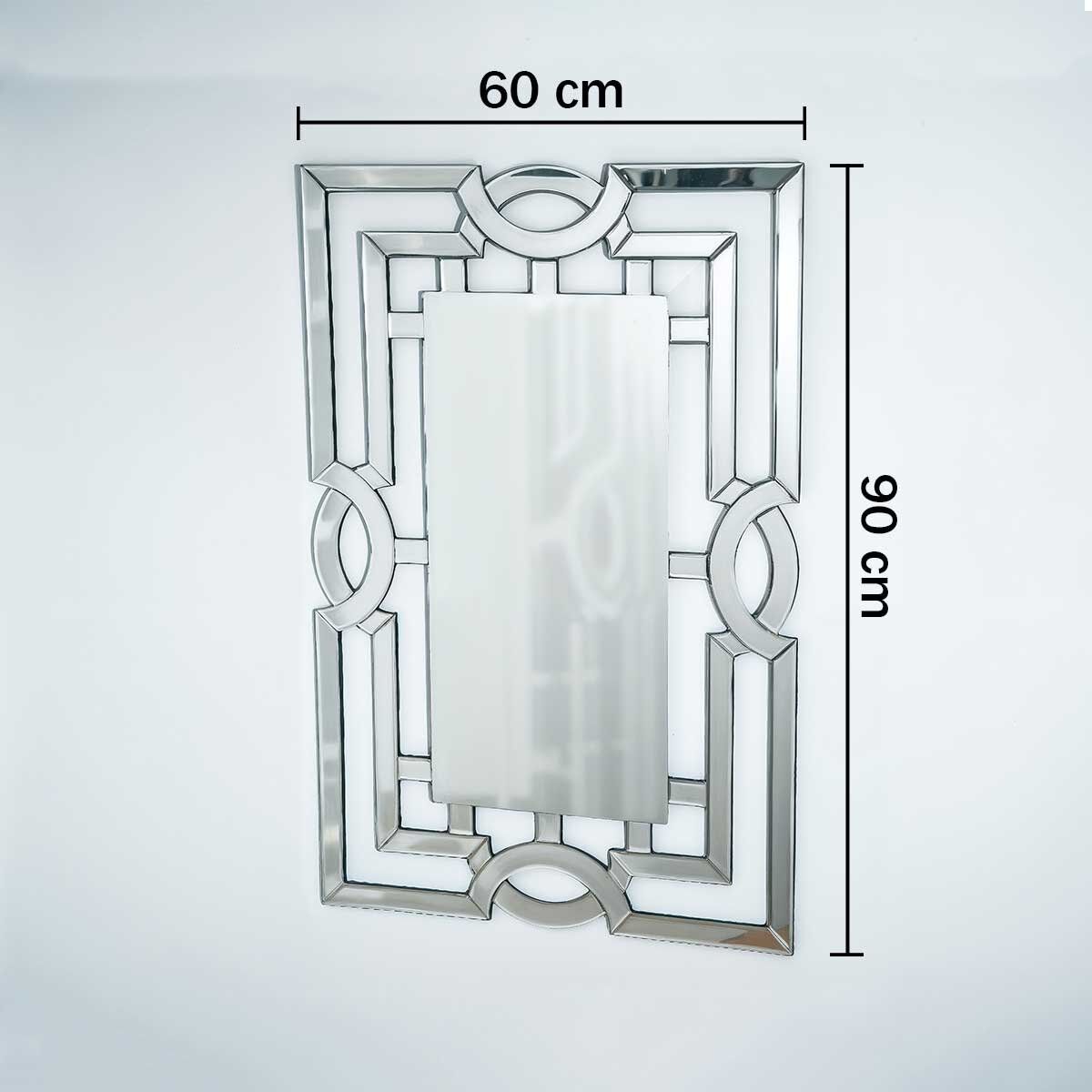Espelho Decorativo Thor 90x60cm 4 Espelho Decorativo Thor Medidas De 90X60Cm