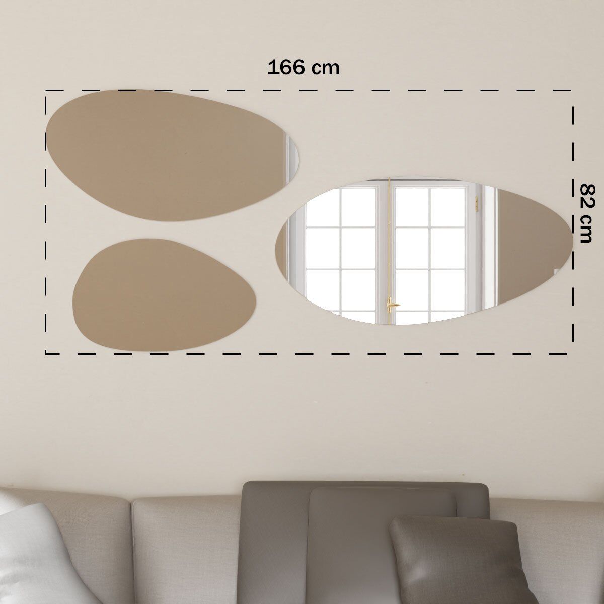 Espelhos Orgânicos Harmonia 166x82cm. 5 Espelhos-Organicos-Harmonia-Medida-Total