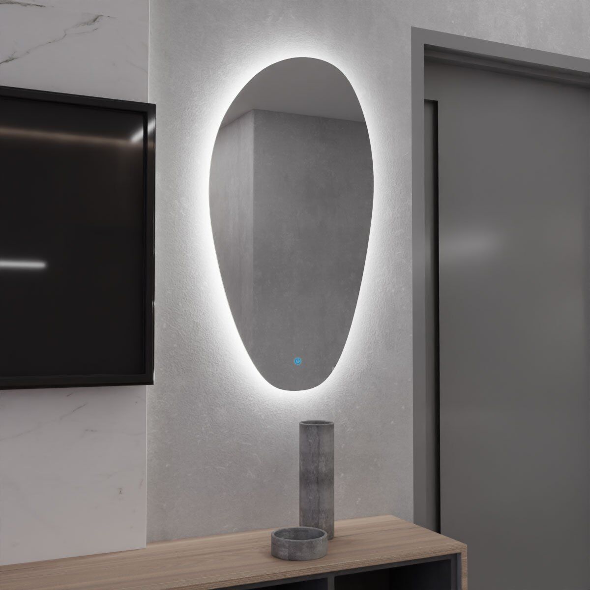 Espelho Orgânico Com Led E Touch