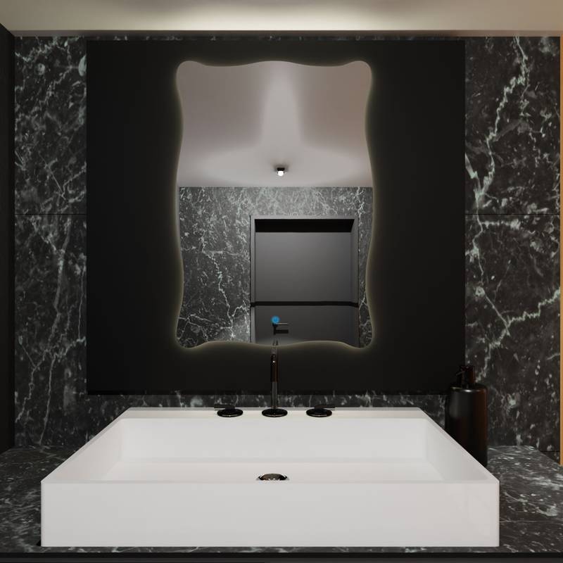 Espelho Orgânico com Led e Touch 70x80 cm 3 Espelho_Organico_70X80_3000K_Touch