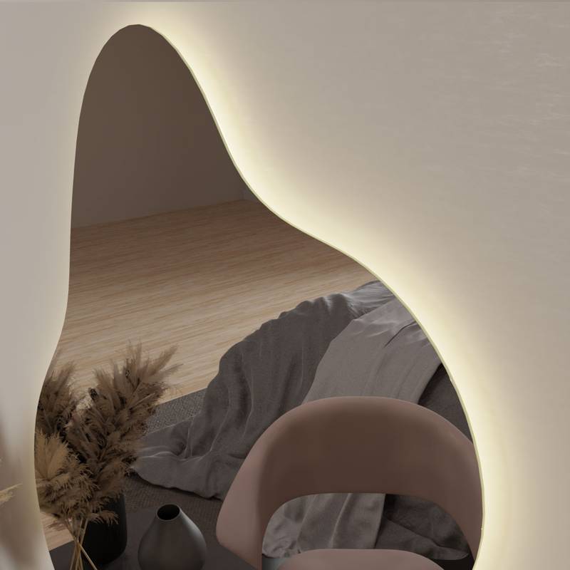 Espelho Orgânico com Led e Touch 70x80 cm 4 Espelho_Organico_70X90_Detalhes_3000K