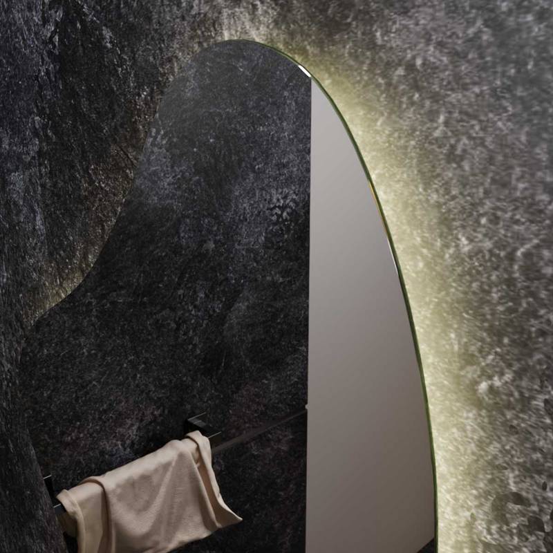 Espelho Grande Orgânico com Led e Touch 80x100cm 4 Espelho_Organico_80X100_Detalhes_3000K