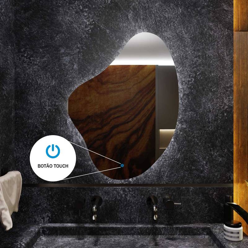 Espelho Grande Orgânico com Led e Touch 80x100cm 7 Espelho_Organico_80X100_Touch