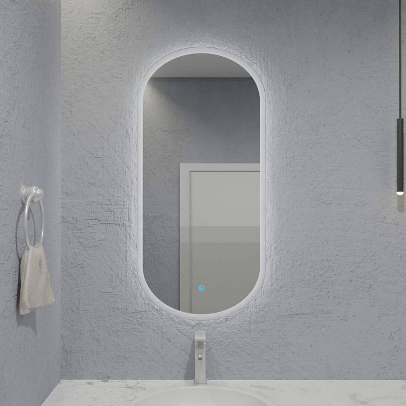 Espelho Capsula com Led e Touch 50x100 cm 3 Espelho_Capsula_50X100_Frente_4000K