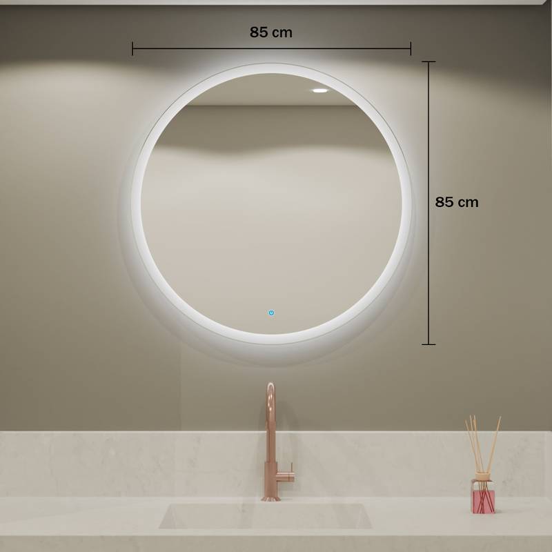Espelho Diâmetro com Led e Touch 85x85 cm 7 Espelho_Diametro_85X85_Medidas_4000K