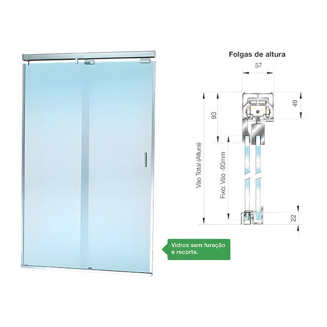 Box de Vidro para Banheiro Tec Safe 3 Box De Banheiro Modelo Tec Safe