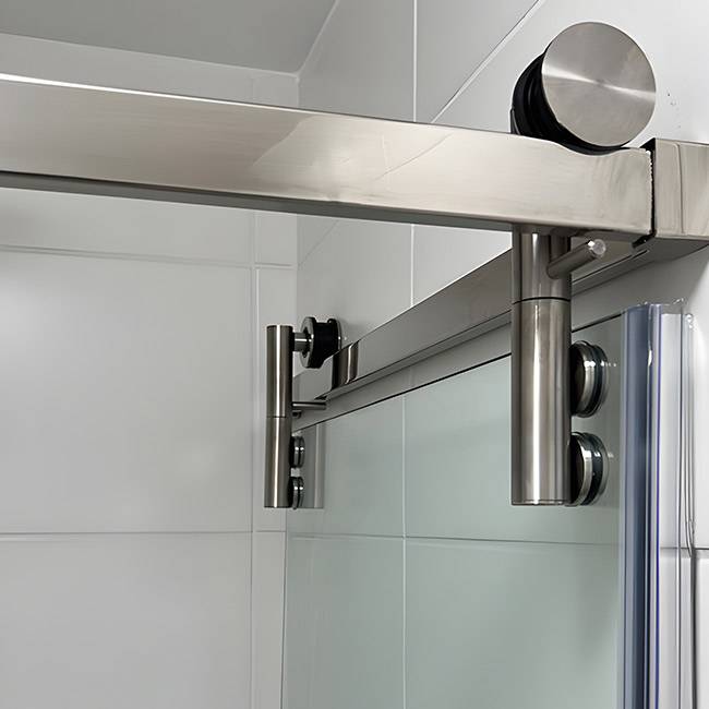 Box de Vidro para Banheiro Modelo Moove 4 Box De Vidro Para Banheiro Moove Inox Cromado Show Glass
