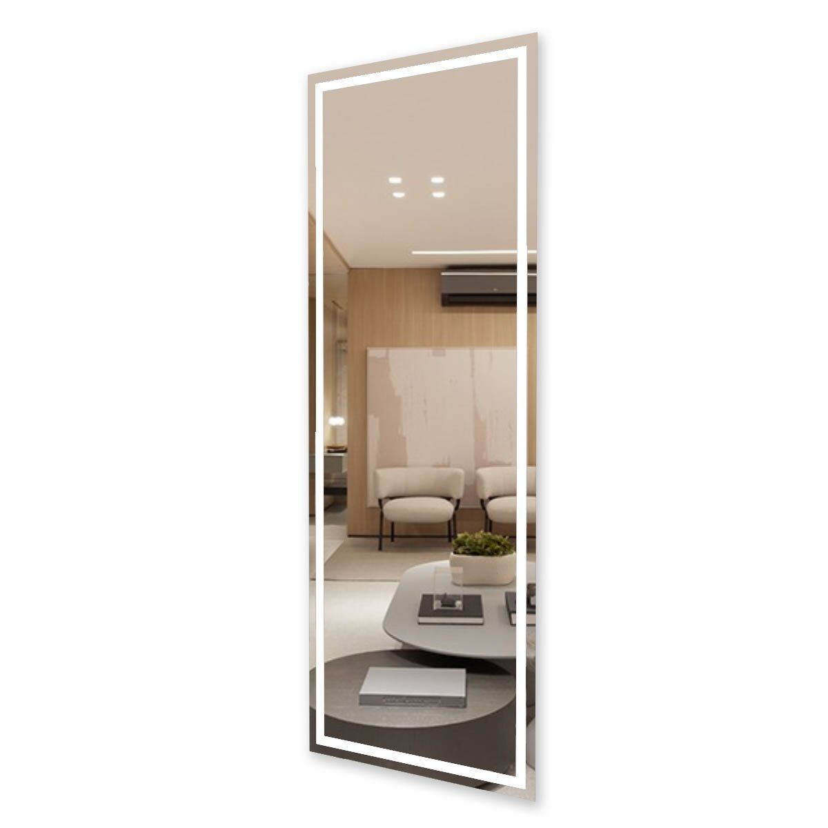 Espelho com LED Iluminado Corpo Inteiro Decor 44W/m IRC+97 2 Espelho Com Led Iluminado Corpo Inteiro Lado_2