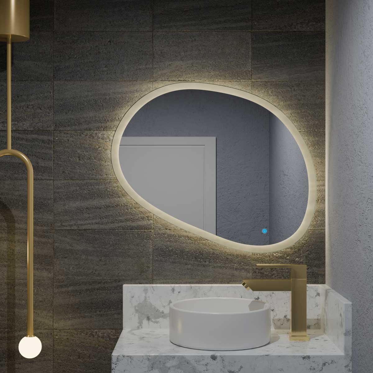 Espelho Orgânico com Led e Touch 95x80cm 4 Espelho_Organico_95X80_3000K